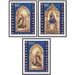 3 عدد تمبر کریستمس - لیختنشتاین 1995