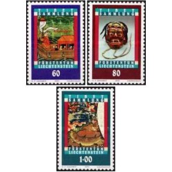 3 عدد تمبر کلکسیون تبت - لیختنشتاین 1993