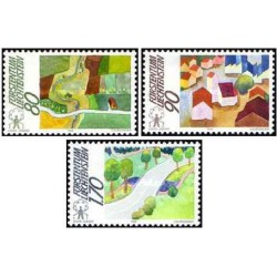 3 عدد تمبر کمپین اروپایی برای روستا - نقاشی - لیختنشتاین 1988