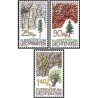3 عدد تمبر درختان- لیختنشتاین 1986