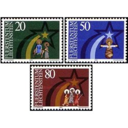 3 عدد تمبر کریستمس  - لیختنشتاین 1983