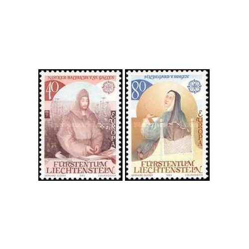2 عدد تمبر مشترک اروپا - Europa Cept - اختراعات - لیختنشتاین 1983 2 عدد تمبر مشترک اروپا - Europa Cept - اختراعات - لیختنشتاین 1983