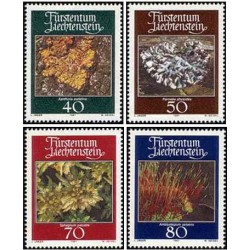 4 عدد تمبر خزه ها و گلسنگ ها - لیختنشتاین 1981