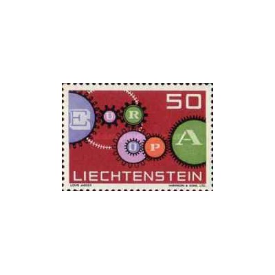 1 عدد تمبر مشترک اروپا - Europa Cept - لیختنشتاین 1961