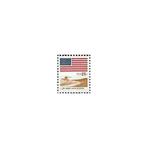 1 عدد تمبر سری پستی - پرچمها - آمریکا 1981