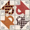 4 عدد تمبر هنر سنتی آمریکایی - لحاف - آمریکا 1978