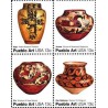 4 عدد تمبر هنر سنتی آمریکایی - گلدانها - آمریکا 1977