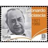 1 عدد تمبر صدمین سالگرد تولد لئوناردو سیاسیا - نویسنده و سیاستمدار- خودچسب - ایتالیا 2021 ارزش روی تمبر 1.1 یورو