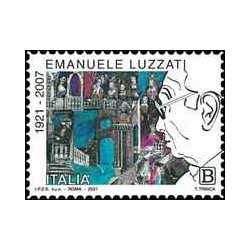 1 عدد تمبر صدمین سالگرد تولد امانوئل لوزاتی - هنرمند - خودچسب-  ایتالیا 2021 ارزش روی تمبر 1.1 یورو