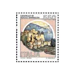1 عدد تمبر سری پستی قلعه ها - 550 لیر -  ایتالیا 1984 قیمت 6.5 دلار