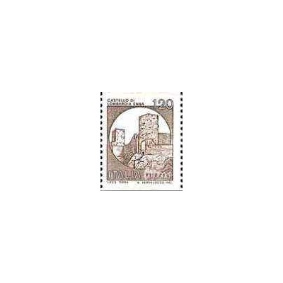 1 عدد تمبر سری پستی قلعه ها - تمبر رولی (Coil) - 120 لیر -  ایتالیا 1980