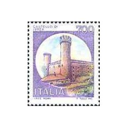 1 عدد تمبر سری پستی قلعه ها  - 700 لیر -  ایتالیا 1980