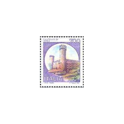 1 عدد تمبر سری پستی قلعه ها  - 700 لیر -  ایتالیا 1980