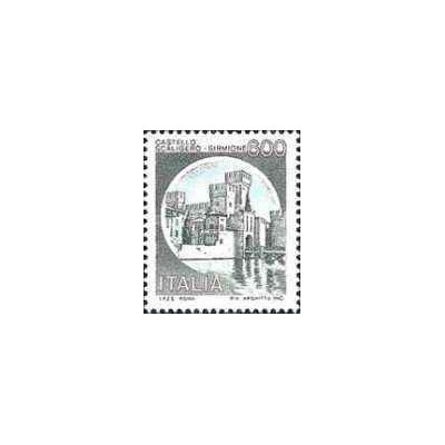 1 عدد تمبر سری پستی قلعه ها  - 600 لیر -  ایتالیا 1980