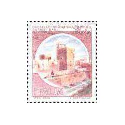 1 عدد تمبر سری پستی قلعه ها  - 300 لیر -  ایتالیا 1980