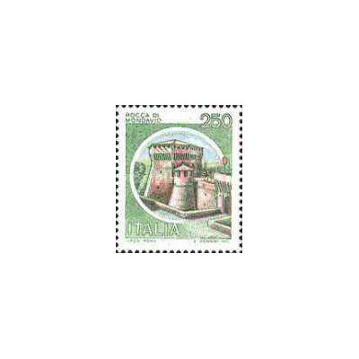 1 عدد تمبر سری پستی قلعه ها  - 250 لیر -  ایتالیا 1980
