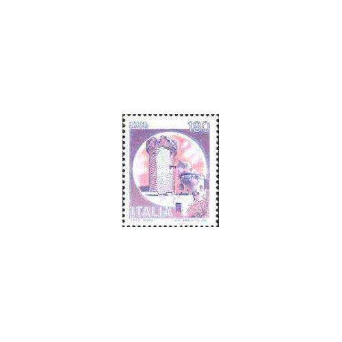 1 عدد تمبر سری پستی قلعه ها  - 180 لیر -  ایتالیا 1980