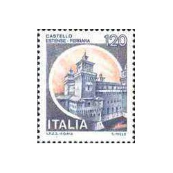 1 عدد تمبر سری پستی قلعه ها  - 120 لیر -  ایتالیا 1980