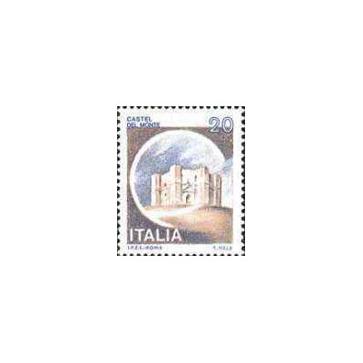 1 عدد تمبر سری پستی قلعه ها  - 20 لیر -  ایتالیا 1980