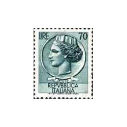 1 عدد تمبر سری پستی - سکه سیراکوسی - 70 -  ایتالیا 1960