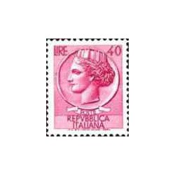 1 عدد تمبر سری پستی - سکه سیراکوسی - 40 -  ایتالیا 1960