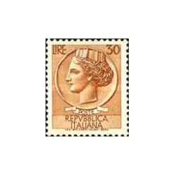1 عدد تمبر سری پستی - سکه سیراکوسی - 30 -  ایتالیا 1960