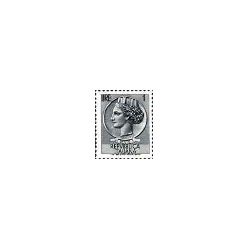 1 عدد تمبر سری پستی - سکه سیراکوسی - 1  -  ایتالیا 1957