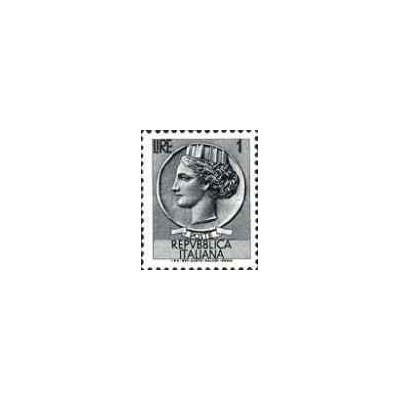 1 عدد تمبر سری پستی - سکه سیراکوسی - 1  -  ایتالیا 1957