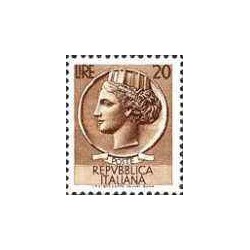 1 عدد تمبر سری پستی - سکه سیراکوسی - 20  -  ایتالیا 1955