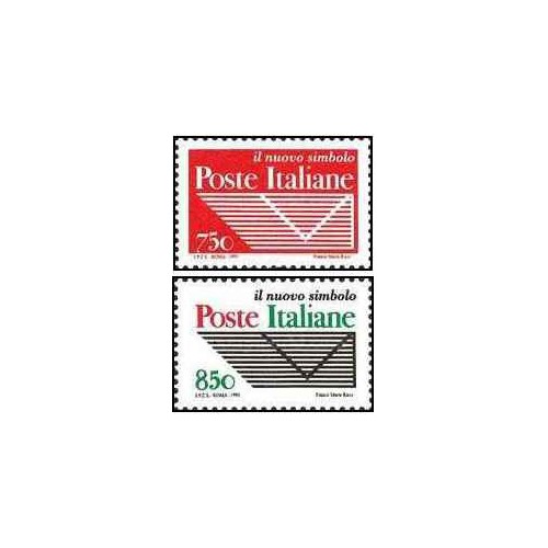2 عدد  تمبر اداره پست ایتالیا - ایتالیا 1995