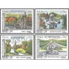 4 عدد  تمبر  باغ های عمومی تاریخیآ - ایتالیا 1995