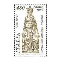 1 عدد  تمبر کریستمس  - ایتالیا 1986