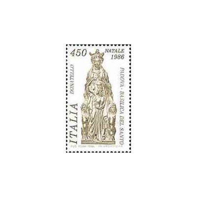 1 عدد  تمبر کریستمس  - ایتالیا 1986