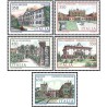5 عدد  تمبر ساختمان های معروف  - ایتالیا 1986