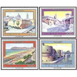 4 عدد  تمبر تبلیغات توریستی - تابلو نقاشی - ایتالیا 1983 