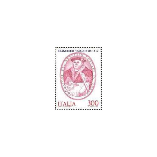 1 عدد تمبر خدمات پستی خانواده تورن و تاکسی - ایتالیا 1982