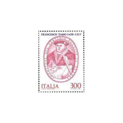 1 عدد تمبر خدمات پستی خانواده تورن و تاکسی - ایتالیا 1982