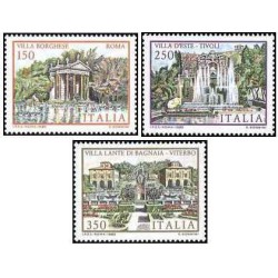 3 عدد تمبر ساختمان های معروف - ایتالیا 1982