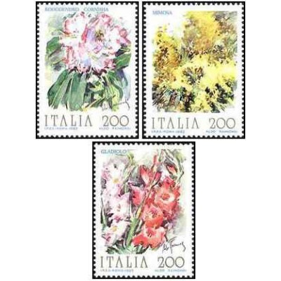 3 عدد تمبر گل ها - ایتالیا 1983 قیمت 5 دلار
