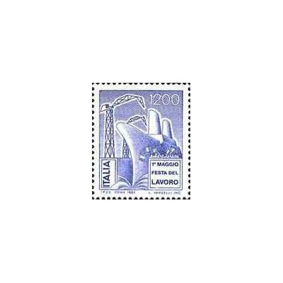 1 عدد تمبر روز جهانی کارگر - ایتالیا 1983