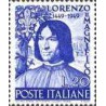 1 عدد تمبر پانصدمین سالگرد تولد لورنزو مدیچی - ایتالیا 1949 قیمت 17 دلار