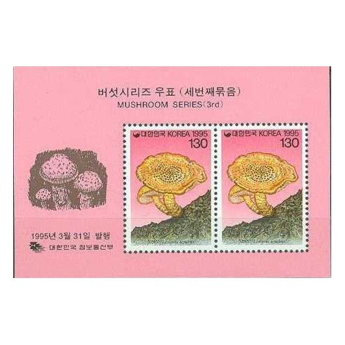مینی شیت قارچها - Lentinus lepideus  - کره جنوبی 1995