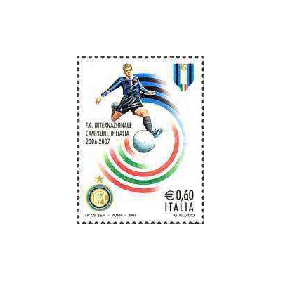 1 عدد تمبر قهرمان ملی فوتبال - اینتر - ایتالیا 2007 ارزش روی تمبرها 0.6 یورو