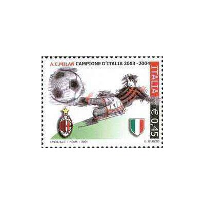 1 عدد تمبر قهرمان ملی فوتبال - میلان - ایتالیا 2004 ارزش روی تمبرها 0.45 یورو