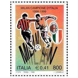 1 عدد تمبر قهرمان ملی فوتبال - میلان  - ایتالیا 1999 ارزش روی تمبرها 0.41 یورو