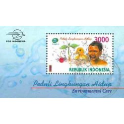 مینی شیت حفاظت از محیط زیست - روز تمبر اکوفیلا - اندونزی 1999