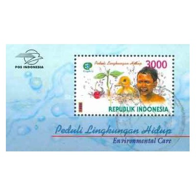 مینی شیت حفاظت از محیط زیست - روز تمبر اکوفیلا - اندونزی 1999