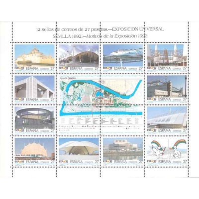 مینی شیت نمایشگاه جهانی، اکسپو سویل - اسپانیا 1992 قیمت 9 دلار