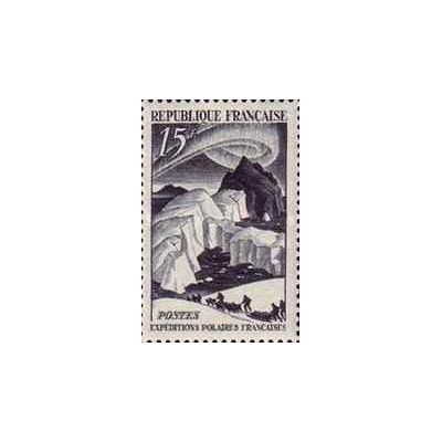 1 عدد تمبر سفر قطب - فرانسه 1949