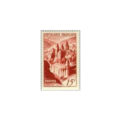 1 عدد تمبر صومعه کانکوئس - فرانسه 1947 قیمت 4.5 دلار